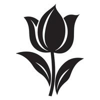 Tulip flower icon. Simple illustration of vector design.