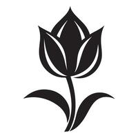 Tulip flower icon. Simple illustration of vector design.