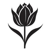 Tulip flower icon. Simple illustration of vector design.