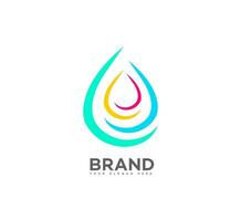 water tech logo Vector Template