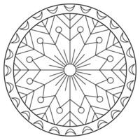 mandala coloring pages - easy mandala coloring page - simple mandala coloring page - coloring page vector