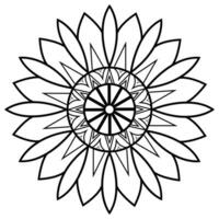 mandala coloring pages - easy mandala coloring page - simple mandala coloring page - coloring page vector