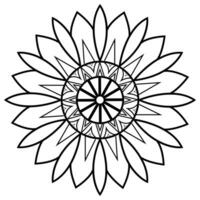 mandala coloring pages - easy mandala coloring page - simple mandala coloring page - coloring page vector