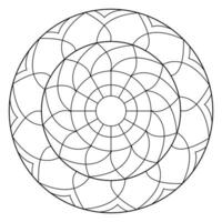 mandala coloring pages - easy mandala coloring page - simple mandala coloring page - coloring page vector
