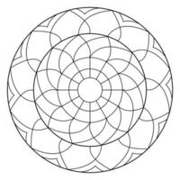 mandala coloring pages - easy mandala coloring page - simple mandala coloring page - coloring page vector