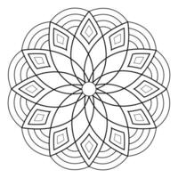 mandala coloring pages - easy mandala coloring page - simple mandala coloring page - coloring page vector