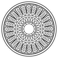 mandala coloring pages - easy mandala coloring page - simple mandala coloring page - coloring page vector