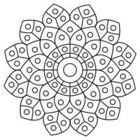 mandala coloring pages - easy mandala coloring page - simple mandala coloring page - coloring page vector