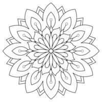 mandala coloring pages - easy mandala coloring page - simple mandala coloring page - coloring page vector