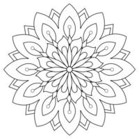 mandala colorante paginas - fácil mandala colorante página - sencillo mandala colorante página - colorante página vector