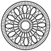 mandala coloring pages - easy mandala coloring page - simple mandala coloring page - coloring page vector