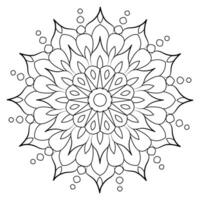 mandala coloring pages - easy mandala coloring page - simple mandala coloring page - coloring page vector