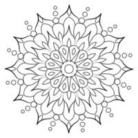 mandala colorante paginas - fácil mandala colorante página - sencillo mandala colorante página - colorante página vector