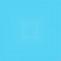 3d grid room in perspective. Wireframe laser grid. Template interior square or digital empty box background. Cyberspace blue abstract design with white mesh. Virtual reality. Futuristic digital space. vector