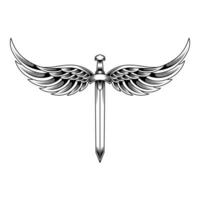 sword with wings vector