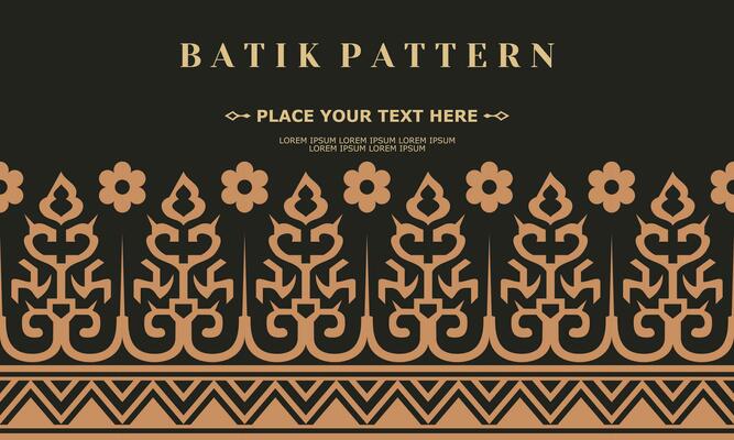luxury and elegant vector batik pattern template vector