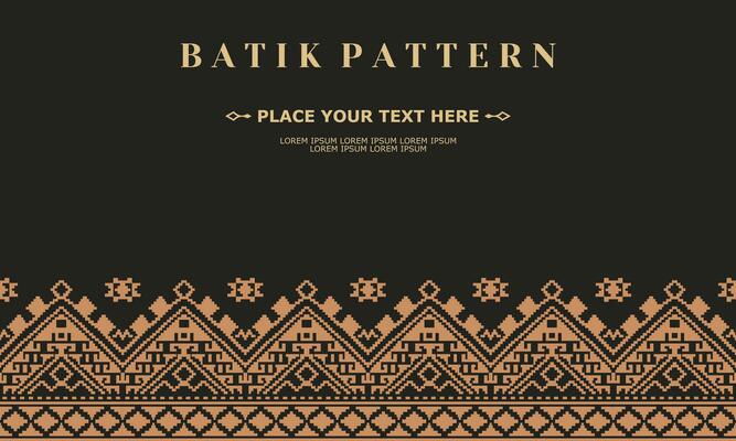 luxury and elegant vector batik pattern template vector