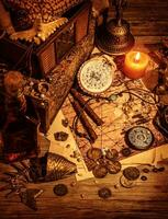 Pirates treasure still life photo