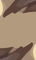 Aesthetic brown abstract background with copy space area. Suitable for poster and banner vector