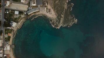 View from above on a coastal city photo