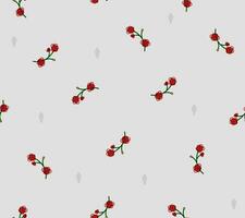 simple and elegant seamless flower pattern vector