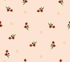 simple and elegant seamless flower pattern vector