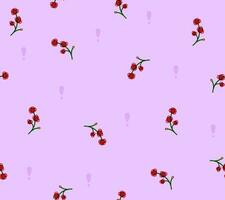 simple and elegant seamless flower pattern vector