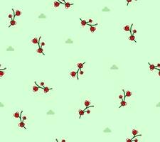 simple and elegant seamless flower pattern vector