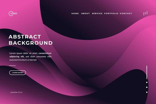 Elegant Abstract Pink Wave Background, Stunning Web Design Element or Digital Art Display vector