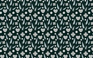 Botanical pattern and background design vector