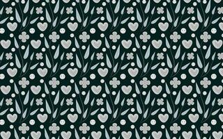 Botanical pattern and background design vector