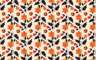 Floral pattern and background design vector