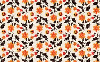 Floral pattern and background design vector