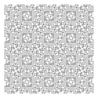 Isolated Artwork Design with Line Motif vector
