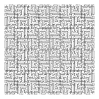 Isolated Artwork Design with Line Motif vector