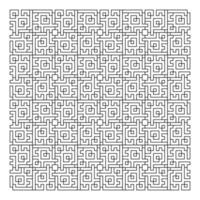 Maze puzzle game vector pattern