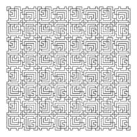 Maze puzzle game vector pattern