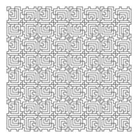 Maze puzzle game vector pattern