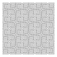 Maze puzzle game vector pattern