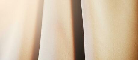 Brown wavy fabric banner design photo