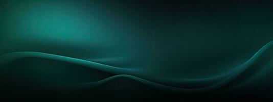 AI generated Black blue green abstract background. Gradient. Petrol color. Dark matte background with space for photo