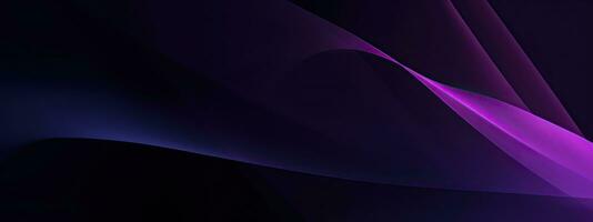 AI generated Black deep purple abstract modern background for design. Geometric shape. 3d effect. Lines, photo