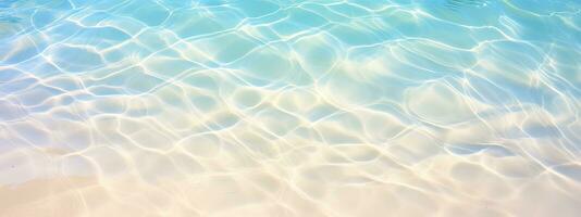 AI generated Abstract beautiful sandy beaches background with crystal clear waters of the sea and the lagoon photo