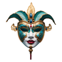 AI generated Venetian Mask isolated on transparent background png