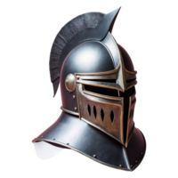 ai gegenereerd ridder helm geïsoleerd Aan transparant achtergrond png