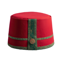 AI generated Fez hat isolated on transparent background png