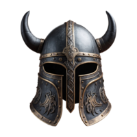 AI generated Viking Helmet isolated on transparent background png