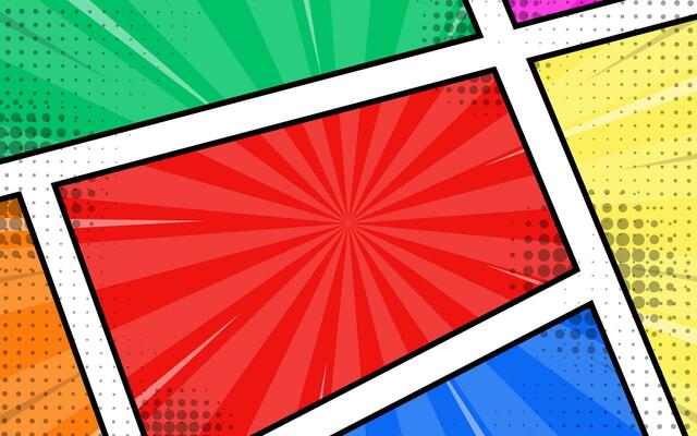 Comic cartoon playful vector background design