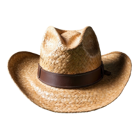 ai generiert Cowboy Hut Stroh isoliert auf transparent Hintergrund png