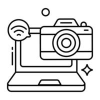 Vector design of smart camera, photographic equipment